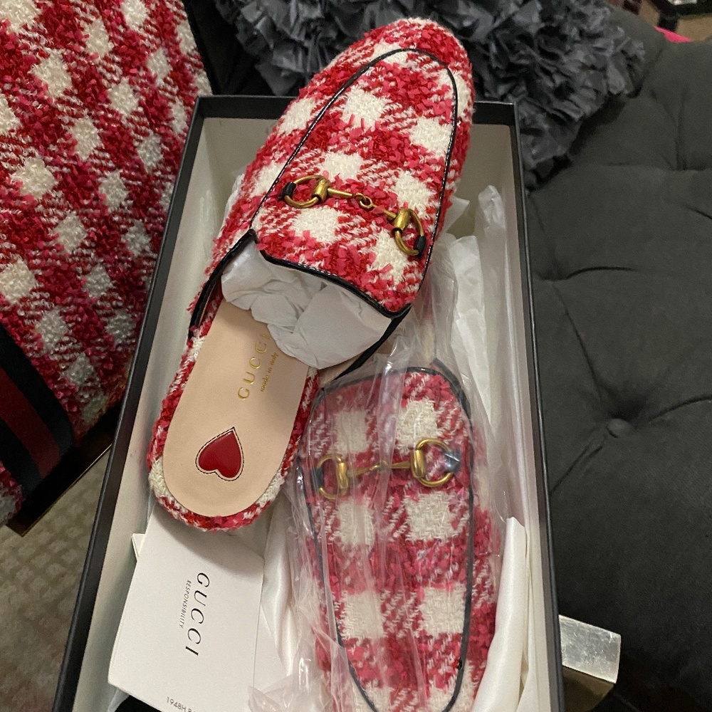 Authentic Gucci Princeton Tweed Shoes